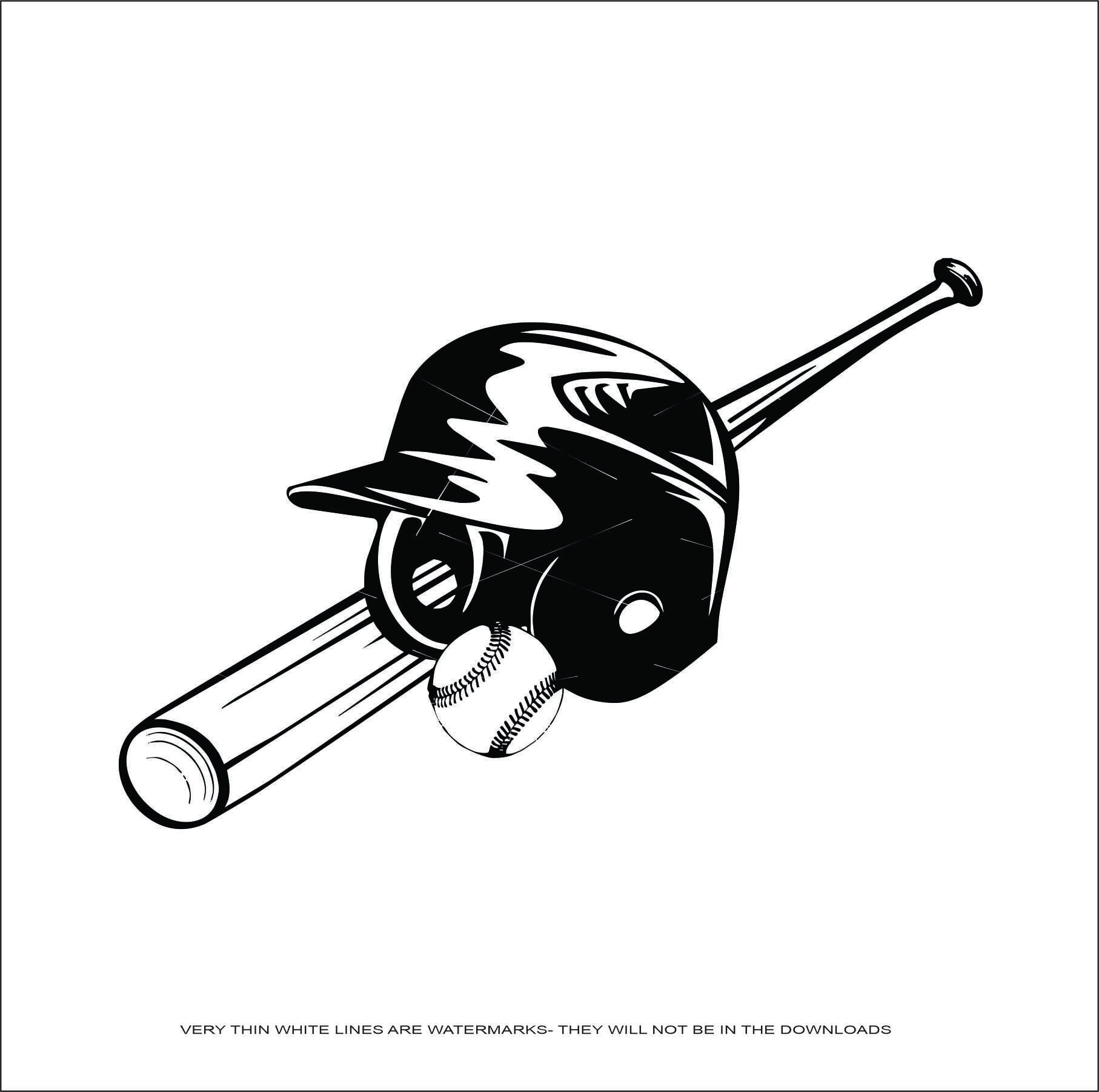 Softball Baseball Set Bat Ball Helmet League Sport Ball Game Etsy