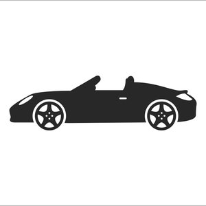 Porsche décapotable #22 voiture classique allemande automobile véhicule Auto * conception d&#39;impression découpée Image clipart téléchargement numérique eps/dxf/png/jpeg/svg