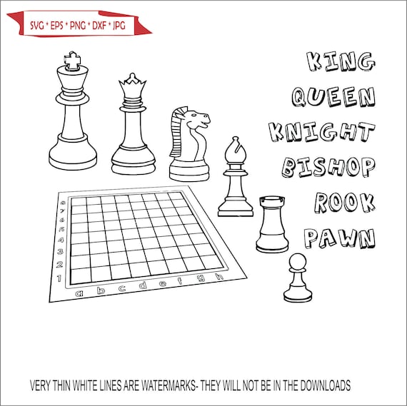 Printable Chess Bishop Coloring Pages - Free Printable Coloring Pages
