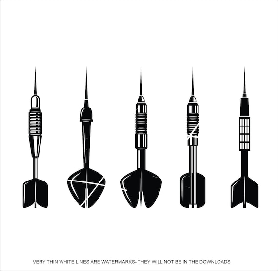 5 Dart Design Throwing Competitive Skills Board Game Pointed Etsy