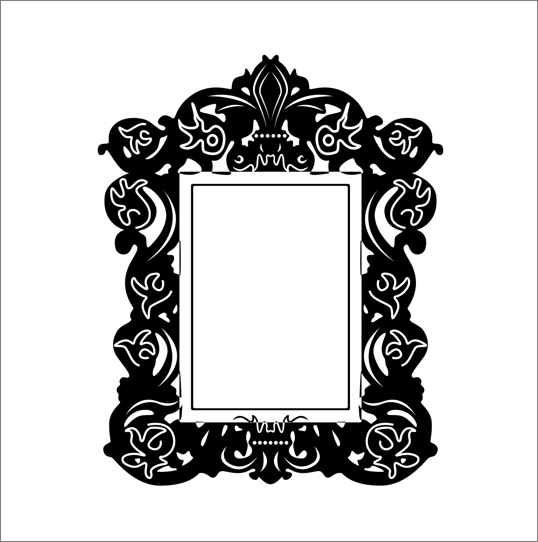 Victorian Frames Black