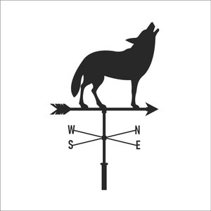 Wolf Weather Vane Wind Blowing Weathercock Direction Decoration * SVG * cut print design Image ClipArt digital download eps/dxf/png/jpeg/svg