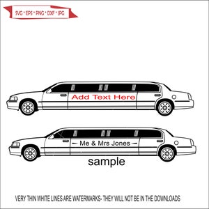 monogram Limousine Limousine Lägg till namn Bil Chaufför Förare Fordon Transport Socialt evenemang * ClipArt digital nedladdning eps png svg dxf jpeg