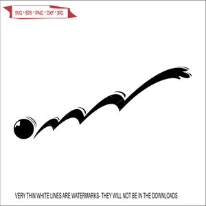May include: Black and white vector illustration of a ball rolling across a wavy line.