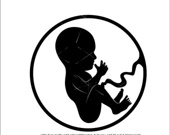 Baby in de baarmoeder Navelstreng zwangere dame bevalling schoonheid portret arbeid gezondheid verloskundige * ClipArt digitale download eps/dxf/png/jpeg/svg