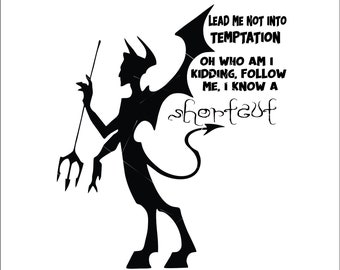 Devil Body Pitch Fork Lucifer Satan Evil Hell Sinner Death Demon Mascot Horror Cut Sign Image ClipArt digital file eps dxf png jpeg SVG