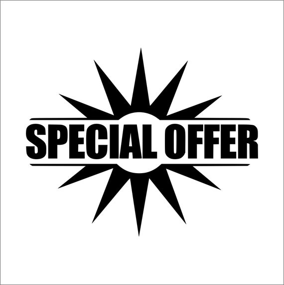Special Offer Sign Logo Discount Price Sale Deal Retail Best