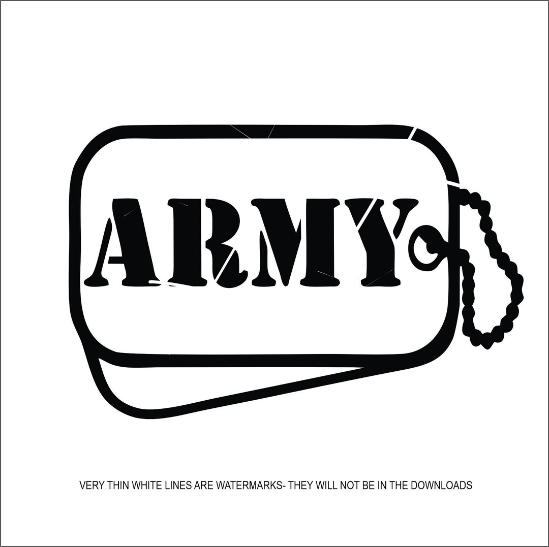 Army Dog Tags Army Soldier Military Branch Veteran Hero Etsy