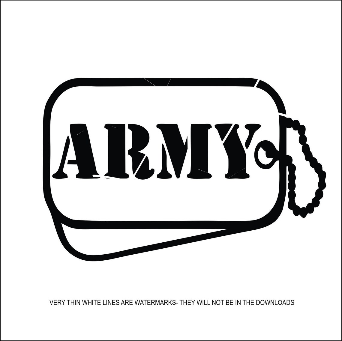 Army Dog Tags Army Soldier Military Branch Veteran Hero Etsy