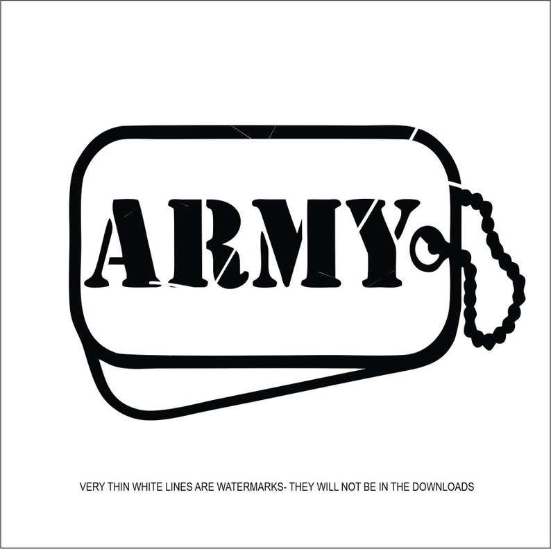 Army Dog Tags Army Soldier Military Branch Veteran Hero Etsy