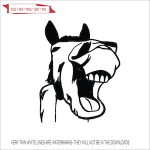 Laughing Whinny Mule Donkey Head Jackass burro Jenny Jack Male Mule Female Horse * Cut Sign ClipArt digital download eps/dxf/png/jpeg/svg