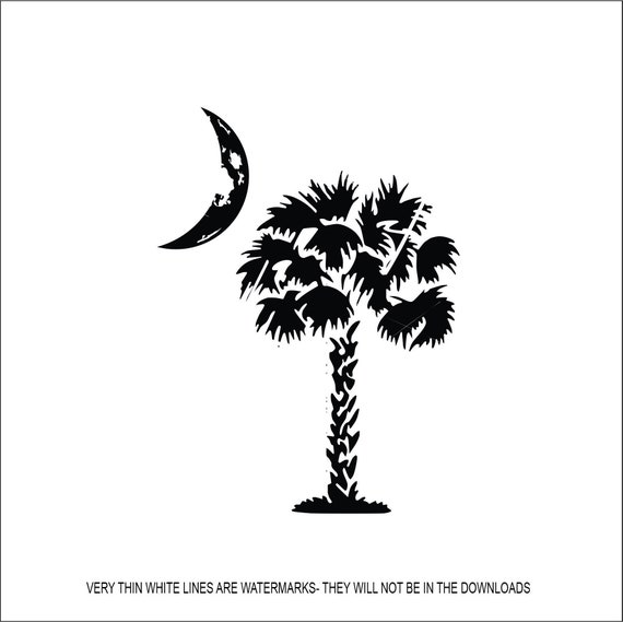 Palmetto Moon Wearing War Flag Flag No Crescent Etsy