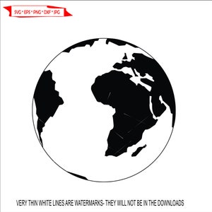 Afrika Landkarte Atlas Planet Erde Globus Kontinent Geographie Silhouette Umriss * Schnitt Zeichen Bild ClipArt digitaler download eps/dxf/png/jpeg/svg