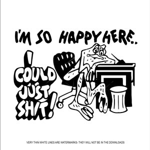 8oz I'm So Happy Here I Could Just Sh** Stainless Steel Flask 8oz I'm So Happy Here I Could Just Sh** Stainless Steel Flask