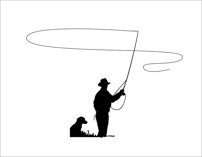 Free Free 293 Fly Fishing Rod Svg SVG PNG EPS DXF File