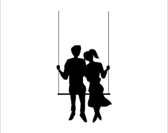 Swing Silhouette Etsy