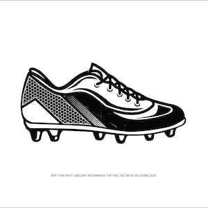 Shoes Cleats Soccer Football Ball Shoes Team Sport Game Gripping Traction Running * SVG *  ClipArt digital download eps/dxf/png/jpeg/svg