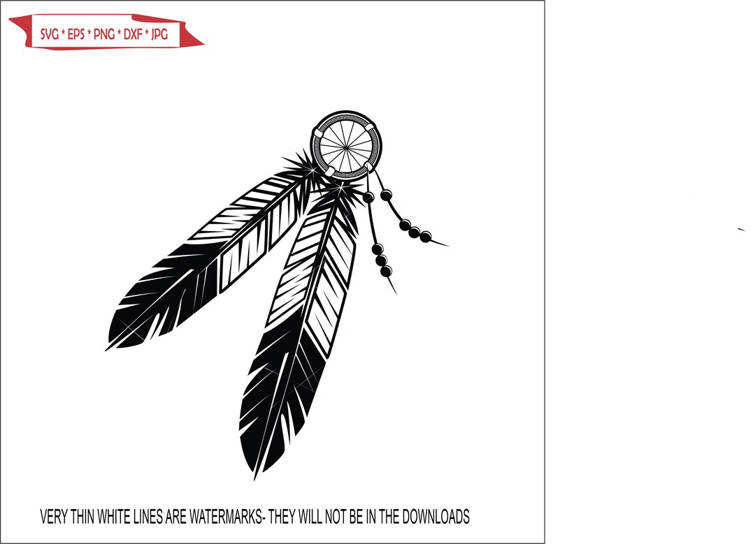 Indian Feather Dream Catcher Native American Eagle Elegant Boho Cut ...
