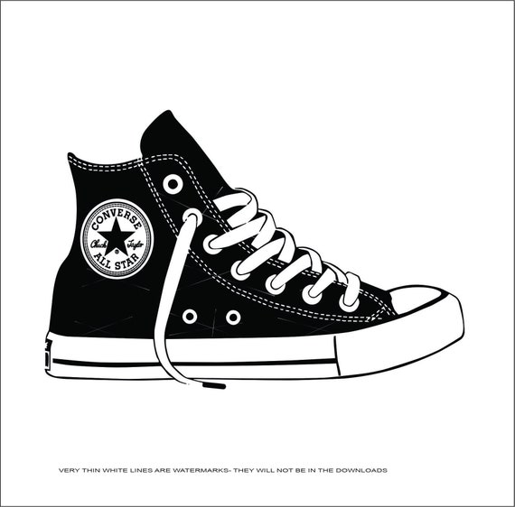 Converse All Star Shoe Sneakers Running Sport Game Gripping - Etsy Canada