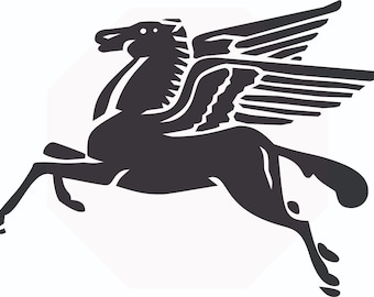 simple Pegasus Mythical Winged fantasy Divine Flying Horse Equestrian Greek god  * Cut Sign ClipArt digital download eps dxf png jpeg svg