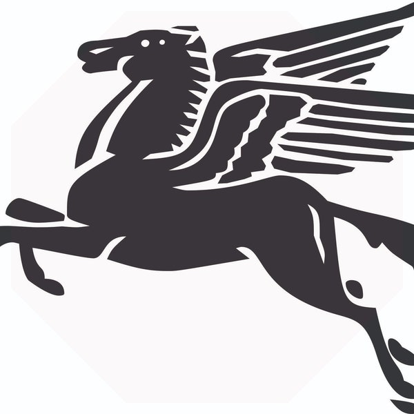 simple Pegasus Mythical Winged fantasy Divine Flying Horse Equestrian Greek god  * Cut Sign ClipArt digital download eps dxf png jpeg svg