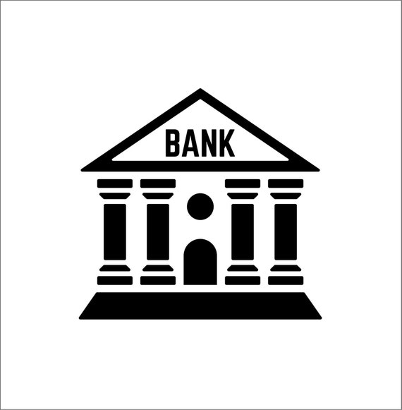 Paper & Party Supplies png Bank Icon Cut file svg Bank vactor Bank ...