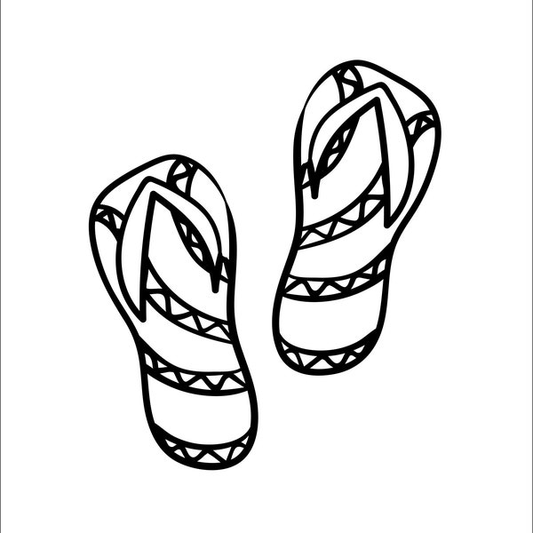 Fancy Flip Flops Summer Shoes Sandal USA * Design Image ClipArt digital download eps/dxf/png/jpeg/svg