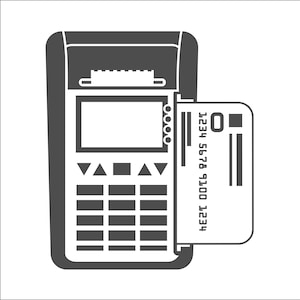Kreditkarten-Prozessor Akzeptieren Sie die Kreditkarte Bezahlen Sie für Artikel RechnungenVisa Mastercard Bank Geld * ClipArt digitaler Download eps/dxf/png/jpeg/svg