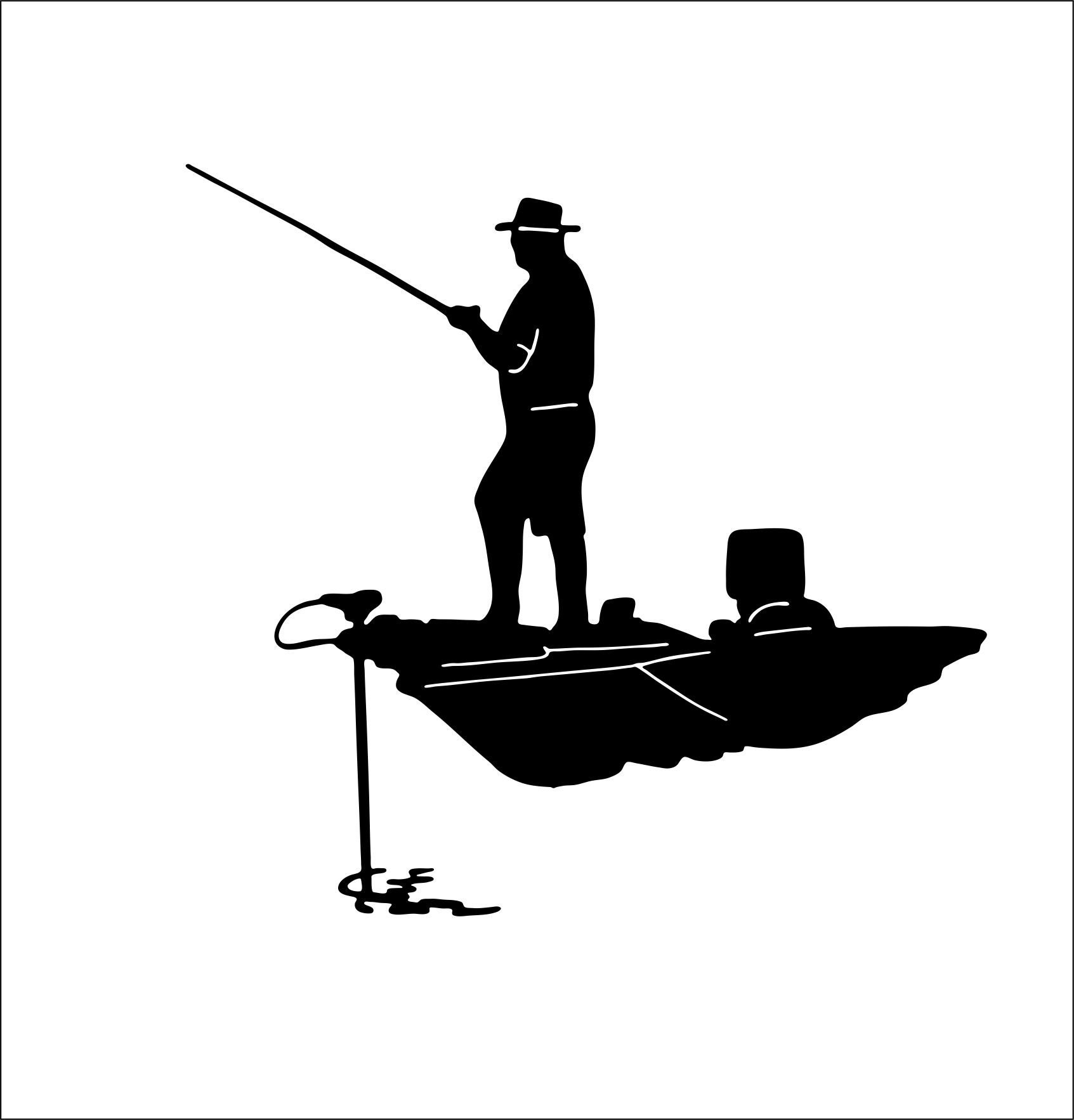 Two fisherman are fishing the fish in the pond 7579169 Vector Art