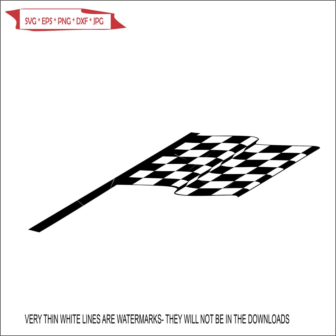 Checkered Wave Racing Flag Winner Auto Racing Finish Line Motorsports