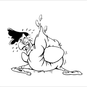 Poulet coq caca oeuf livraison oeuf coincé transpiration abondant dessin animé ferme * couper signe Image clipart téléchargement numérique eps dxf png jpeg svg