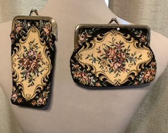 Vintage tapestry purses lot