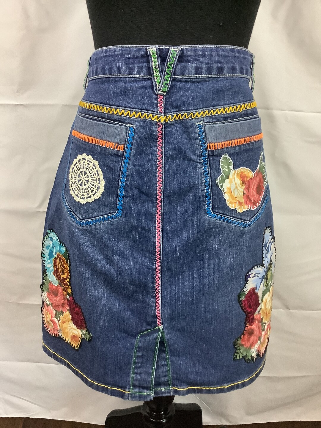 Bada Jean Blueberry Ribbon Skirt Print