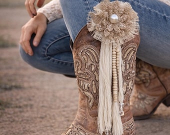 Gioielli con brillantini per stivali western - Accessori per stivali da cowgirl, stile boho rustico rodeo