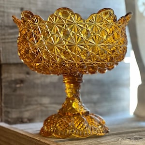 EAPG Gillinder Daisy and Button Large Compote