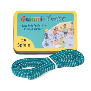 Élastique à Sauter Gummitwist - 3 M - Avec Instructions De Jeu - Jouet Extérieur/intérieur Pour Enfants - Cadeau Fille Garçon