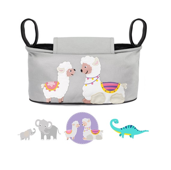 Kinderwagen Organizer Alpaka Grau I 6 Motive zur Auswahl I Kinderwagentasche I Kinder Buggy Tasche I Baby Zubehor I Baby Stroller Bag Etsy