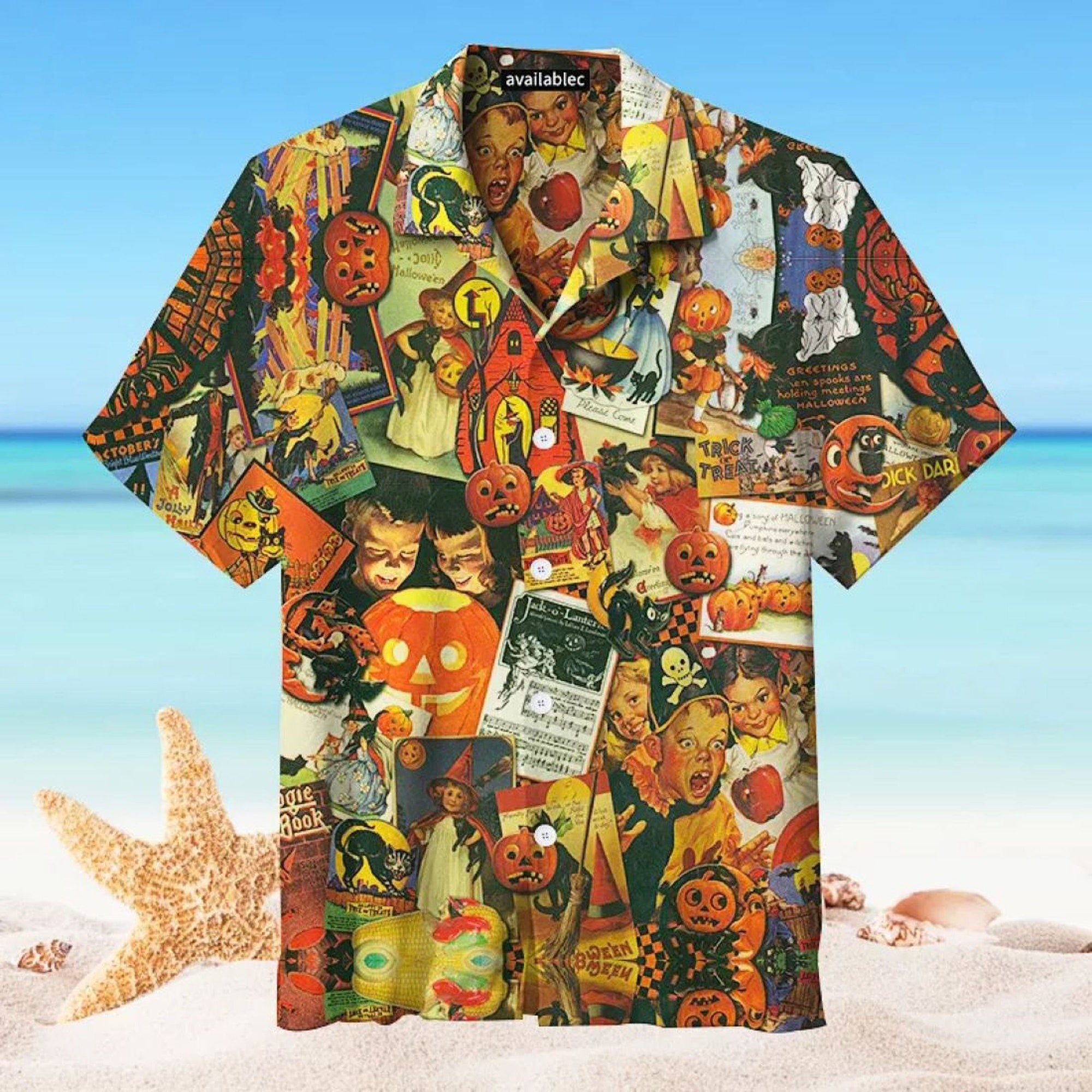 Trick or Treat Halloween Hawaiian Shirt Trick or Treat Halloween Hawaiian Shirt