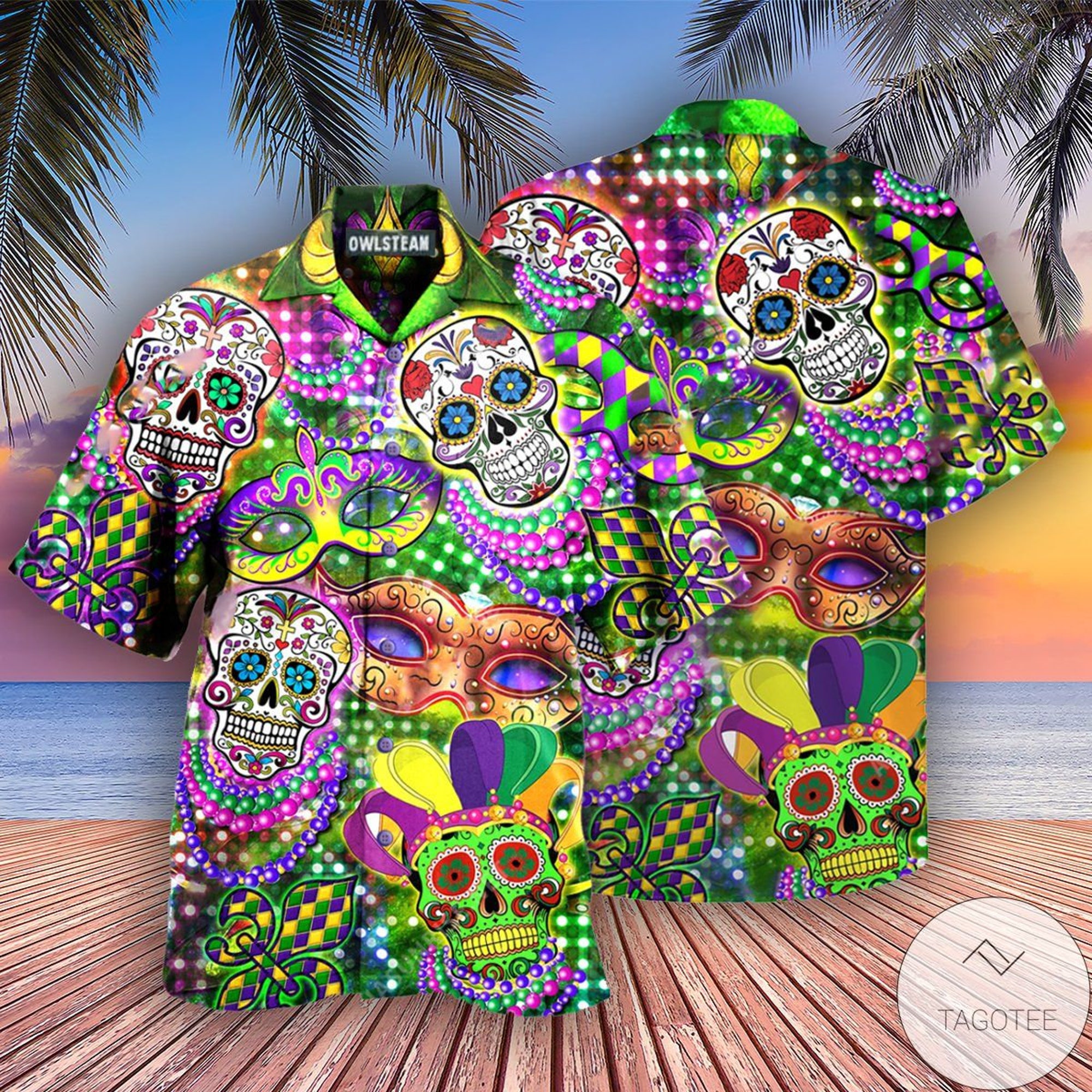 Mardi Gras Festival Sommer Hawaiian Shirt Mardi Gras Festival Sommer Hawaiian Shirt