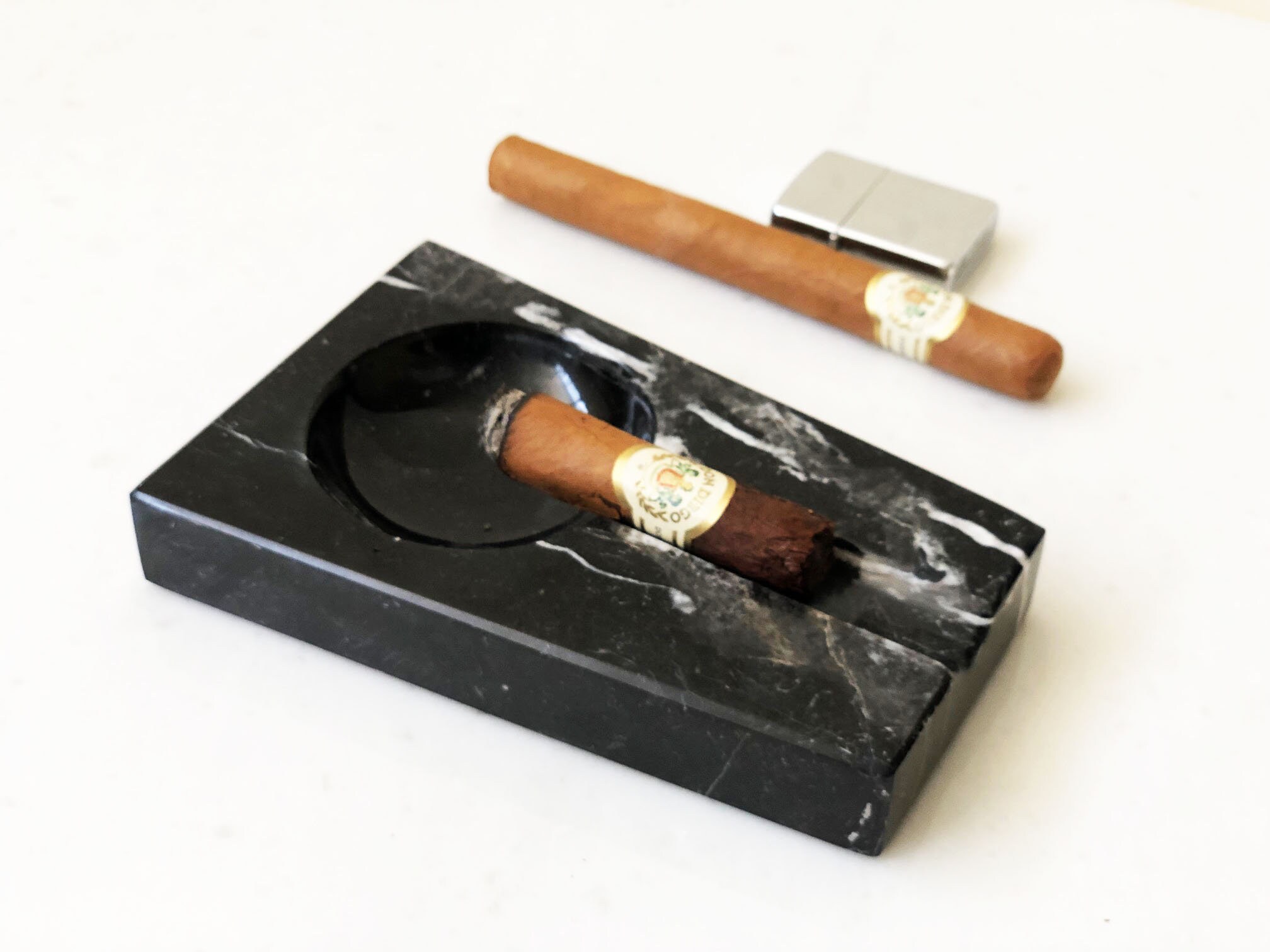 Luxus Marmor Zigarrene Tablett, einzigartiger Marmor Aschenbecher