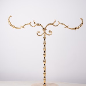 Porta-toalhas em mármore travertino e latão, artigos decorativos, decorativos para cozinha latão dourado