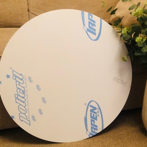 600mm Circle Back Drop Blank Available In White, frosted Or Clear 3mm Cast Acrylic. Balloon Arch, Weddings, Baby Shower - Price = delivered