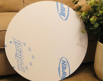 600mm Circle Back Drop Blank Available In White, frosted Or Clear 3mm Cast Acrylic. Balloon Arch, Weddings, Baby Shower - Price = delivered