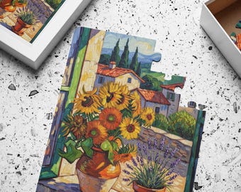 Sunflowers Puzzle for Seniors (30 Pieces) – Dementia & Alzheimer’s Friendly, Large Easy Pieces