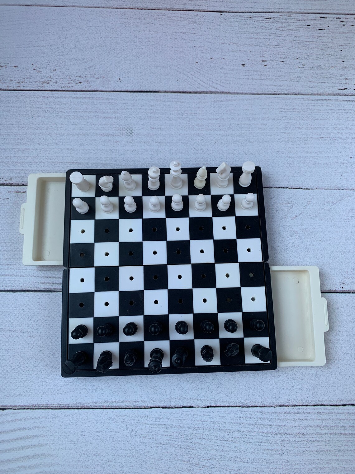 Vintage Pocket Chess Set 1980s Travel Chess Set Soviet Etsy