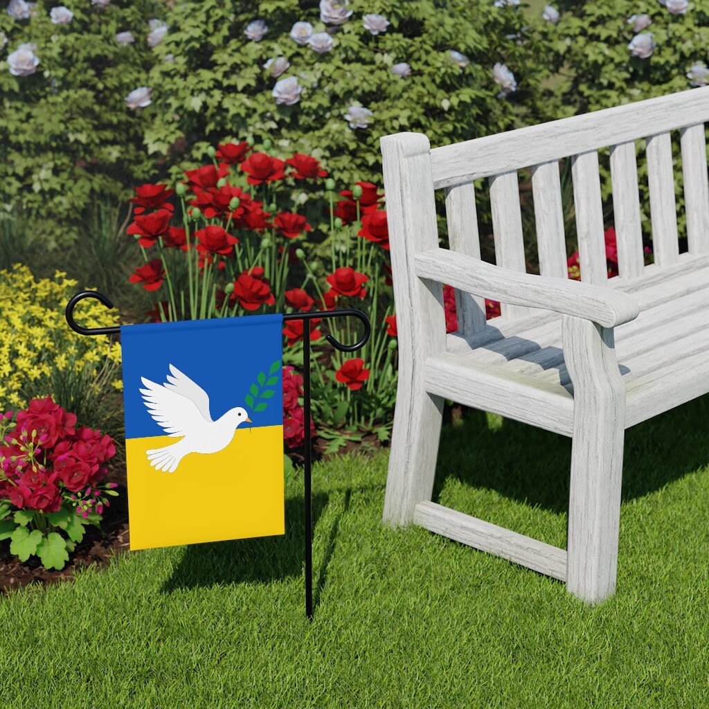Ukraine Flag Yard Sign Ukrainian Flag Ukraine Garden Flag Etsy