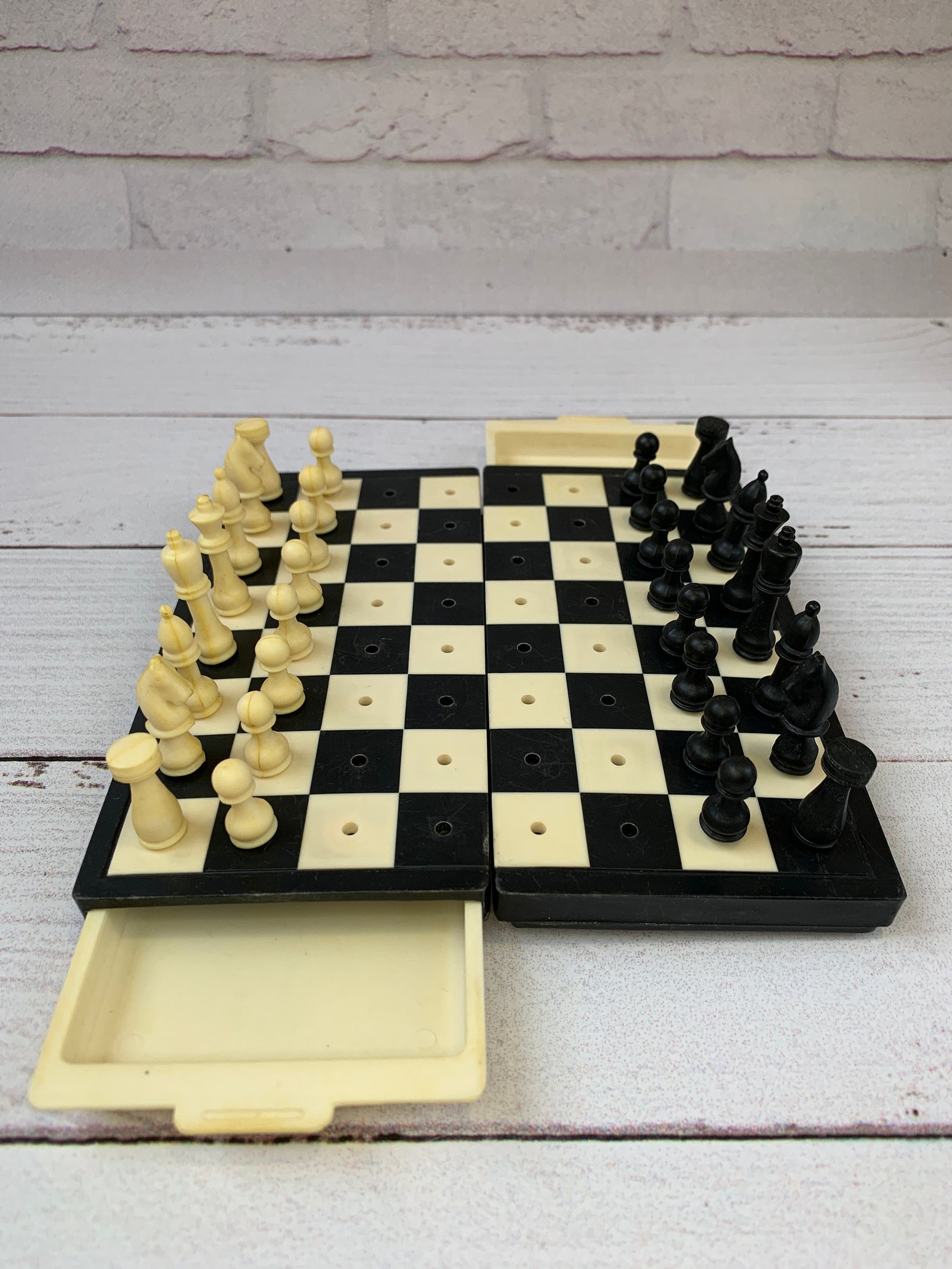 Vintage Pocket Chess Set Olympics in Moscow 1980s Travel Etsy