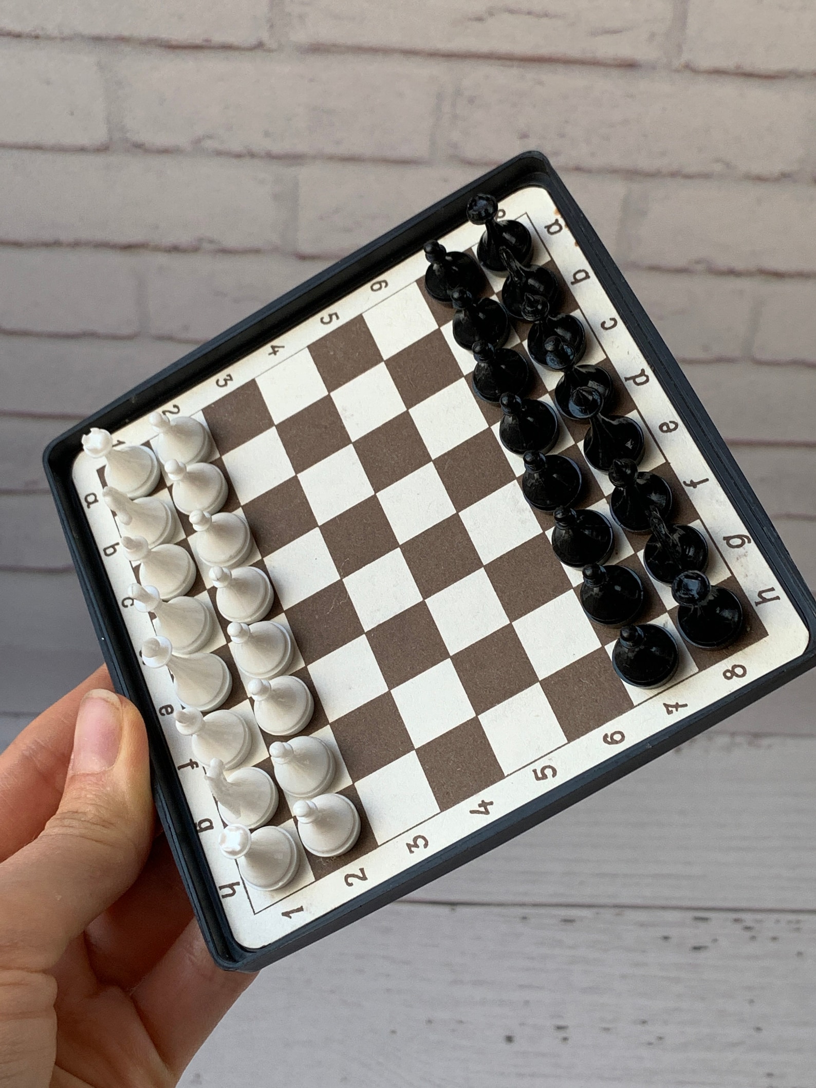 Vintage Travel Chess 80s Soviet Pocket Chess Mini Etsy