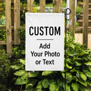 Bandera de jardín personalizada con foto, bandera para patio personalizada, añade tu foto o texto, decoración exterior de doble cara.