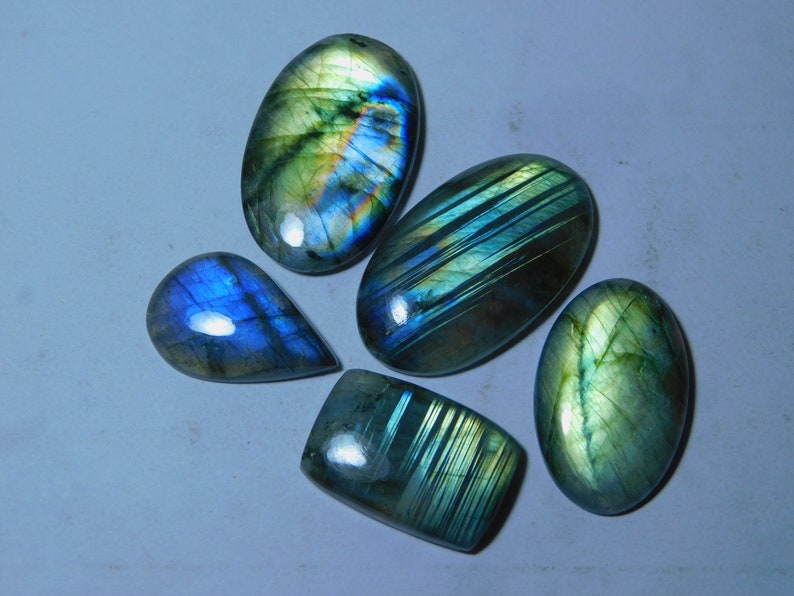 5 Piece Lot Amazing Quality Multi Labradorite Cabochons Labradorite Spectrolite Gemstone Natural Handmade Loose Stone For Jewelry 182Ct #246